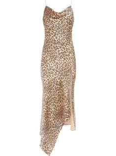 Alice+Olivia платье-комбинация Harmony с леопардовым принтом
