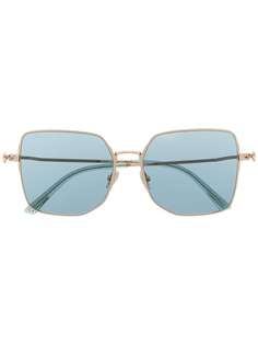 Jimmy Choo Eyewear солнцезащитные очки в массивной оправе