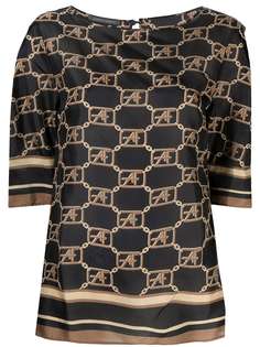 Alberta Ferretti блузка с логотипом