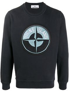 Stone Island толстовка с вышитым логотипом