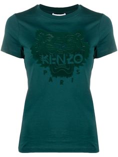 Kenzo футболка с вышивкой Tiger
