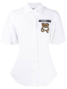 Moschino рубашка с вышивкой Teddy Bear