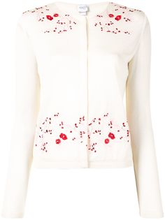 Giambattista Valli кардиган с цветочной вышивкой