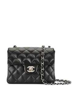 Chanel Pre-Owned стеганая сумка на плечо с логотипом CC