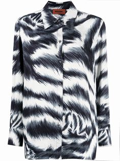 Missoni рубашка с зебровым принтом