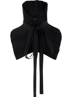 Ann Demeulemeester плиссированный воротник с завязками