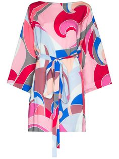 Emilio Pucci платье с вырезом-лодочкой и принтом