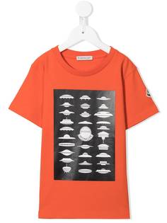 Moncler Kids футболка с графичным принтом
