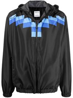 Marcelo Burlon County of Milan ветровка с капюшоном и логотипом