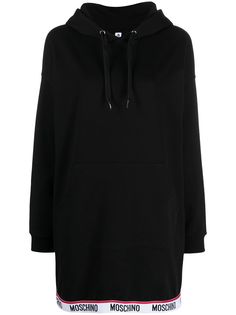Moschino платье с капюшоном и логотипом