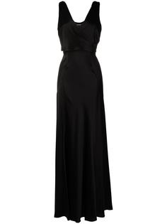 Alberta Ferretti длинное платье с запахом