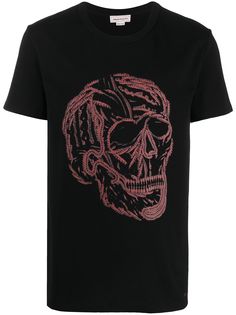 Alexander McQueen футболка с принтом Skull