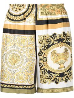 Versace короткие шорты с принтом Barocco Mosaic