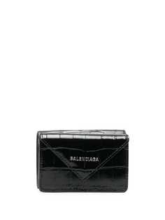 Balenciaga кошелек с тиснением под кожу крокодила