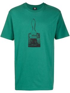 Stussy футболка с графичным принтом