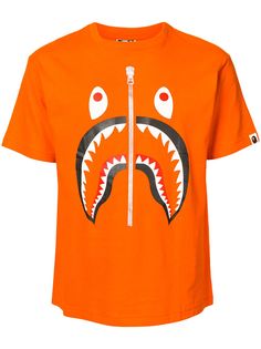 A BATHING APE® футболка Camo Shark с короткими рукавами