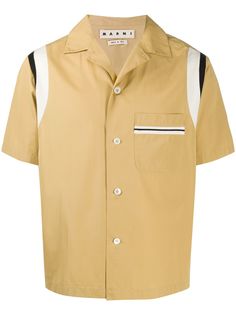 Marni рубашка с контрастной отделкой