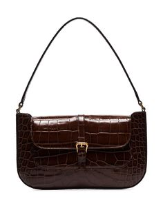 BY FAR сумка на плечо Miranda с тиснением под кожу крокодила