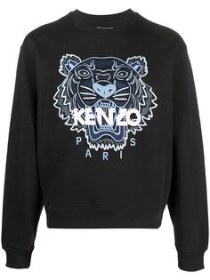 Kenzo толстовка с вышивкой Tiger