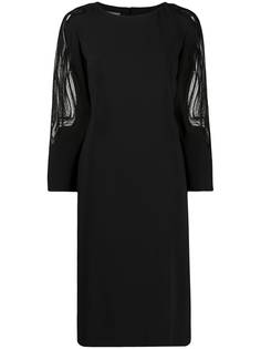 Alberta Ferretti расклешенное платье миди