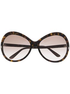 Tom Ford Eyewear солнцезащитные очки Rose в массивной оправе