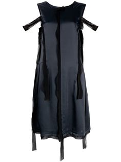 Maison Margiela платье асимметричного кроя с эффектом потертости