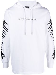 Diesel худи с принтом Copyright