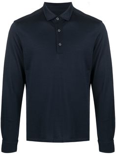 Z Zegna рубашка поло с длинными рукавами