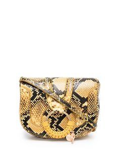 See by Chloé мини-сумка Hana со змеиным принтом