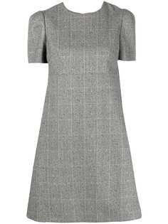 Alexander McQueen платье-трапеция в клетку Prince of Wales