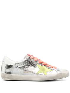 Golden Goose кеды с эффектом потертости и нашивкой-логотипом