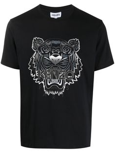 Kenzo футболка с принтом Tiger