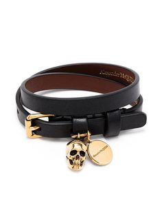 Alexander McQueen браслет с декором Skull