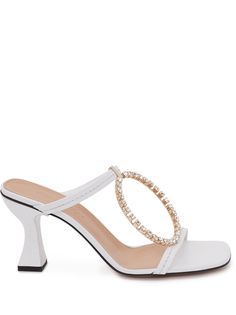 JW Anderson Crystal Buckle High Heel Sandals