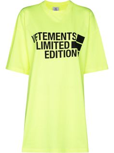 Vetements футболка оверсайз с логотипом