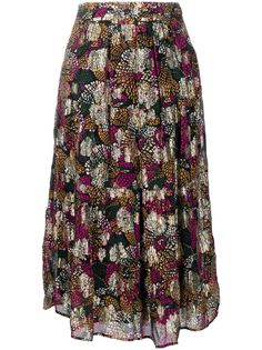 Ba&Sh юбка миди Lana с цветочным принтом