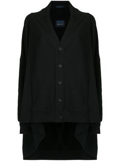 Yohji Yamamoto кардиган с закругленным подолом