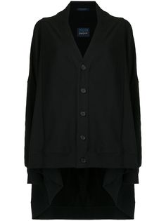 Yohji Yamamoto кардиган с закругленным подолом