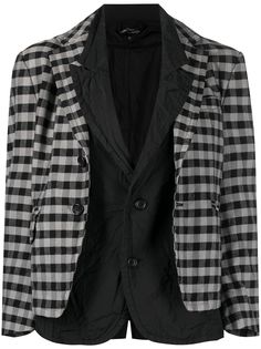 Comme Des Garçons Tricot многослойная куртка в клетку