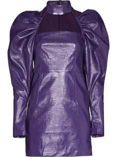 ROTATE мини-платье Kaya из ПВХ с вырезом