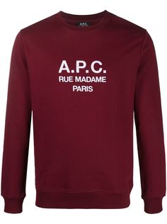 A.P.C. толстовка с круглым вырезом и логотипом