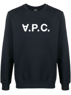 A.P.C. толстовка с круглым вырезом и логотипом