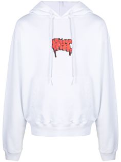Off-White худи с логотипом и принтом граффити
