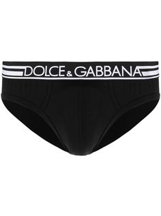 Dolce & Gabbana трусы-брифы с логотипом на поясе