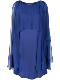 Alberta Ferretti многослойное платье миди из тюля