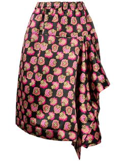 Comme Des Garçons Tricot юбка с цветочным принтом