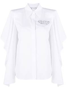 Off-White рубашка с объемными рукавами
