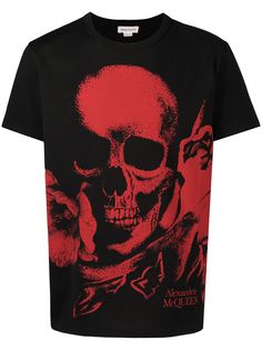 Alexander McQueen футболка с логотипом Skull