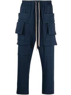 Rick Owens DRKSHDW спортивные брюки с отделкой в рубчик