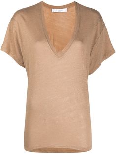 IRO футболка с V-образным вырезом